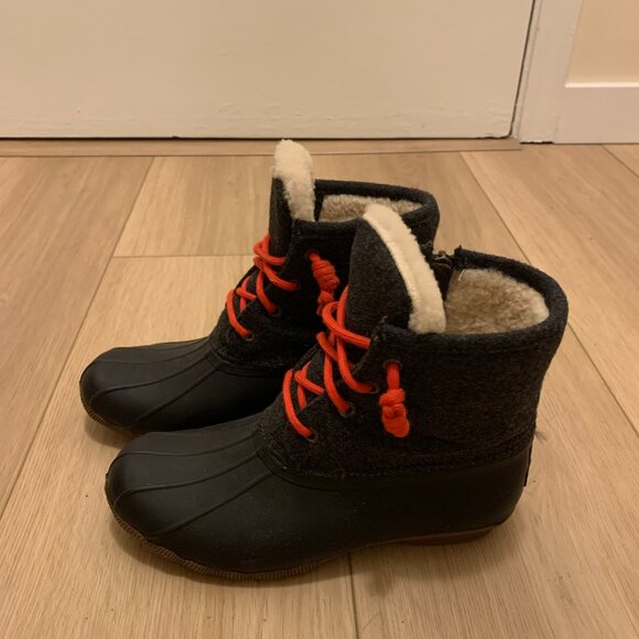 Sperry for J.Crew Shearwater flannel boots with red laces - Picture 3 of 4
